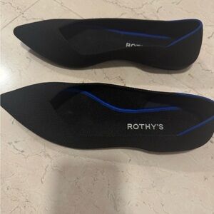 Rothy's Black and Blue Women's Flats
